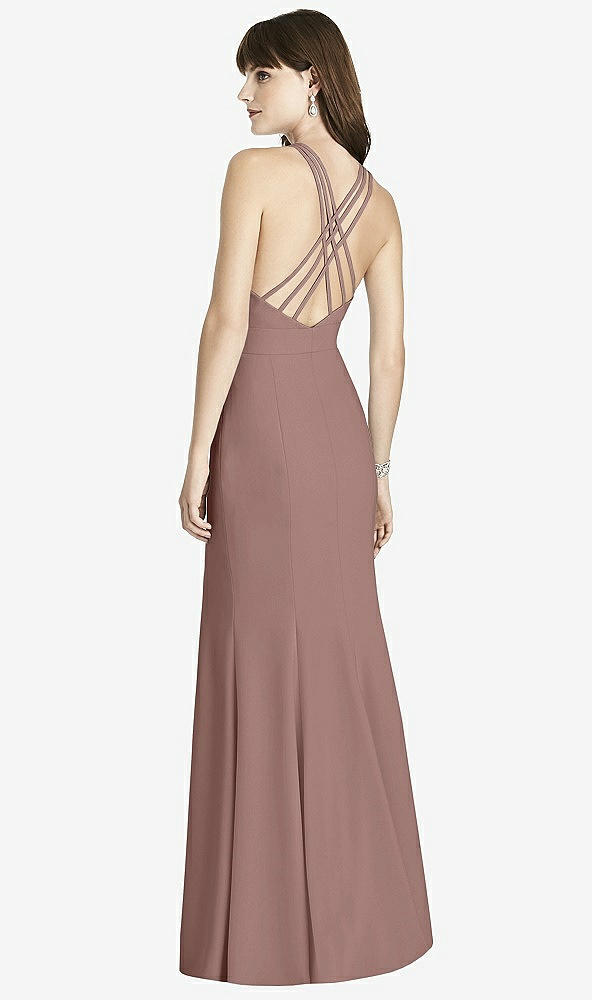 Back View - Sienna Criss Cross Open-Back Trumpet Gown