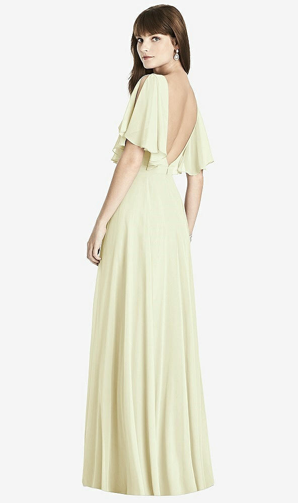 Back View - Butter Yellow After Six Bridesmaid Dress 6778