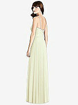 Rear View Thumbnail - Butter Yellow Jeweled Twist Halter Maxi Dress