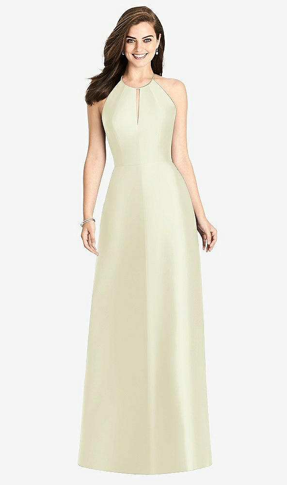 Back View - Butter Yellow Bella Bridesmaids Dress BB115