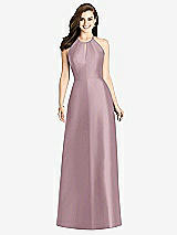 Rear View Thumbnail - Dusty Rose Bella Bridesmaids Dress BB115