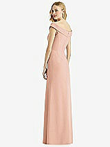 Rear View Thumbnail - Pale Peach Bella Bridesmaids Dress BB112