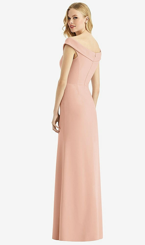 Back View - Pale Peach Bella Bridesmaids Dress BB112