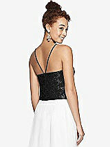 Rear View Thumbnail - Black Dessy Bridesmaid Top T3009