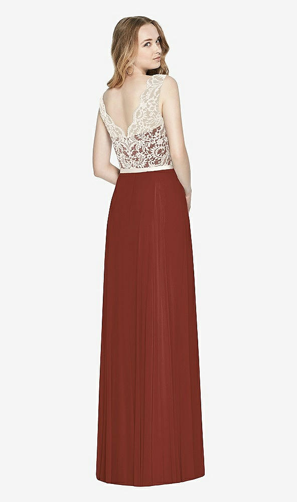 Back View - Auburn Moon & Ivory After Six Bridesmaid Dress 6773