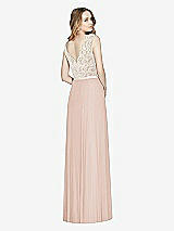 Rear View Thumbnail - Cameo & Ivory After Six Bridesmaid Dress 6773