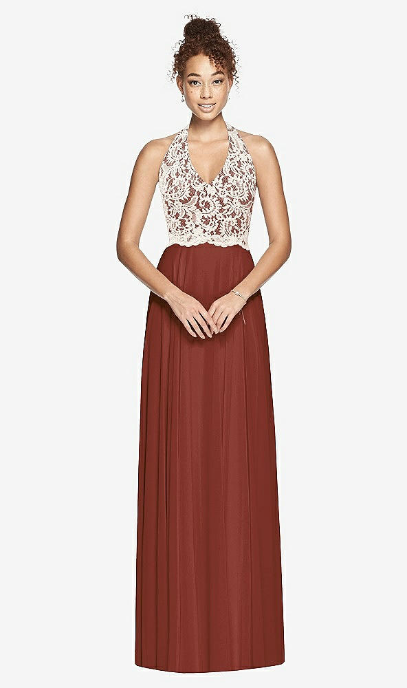Front View - Auburn Moon & Ivory Studio Design Bridesmaid Dress 4530