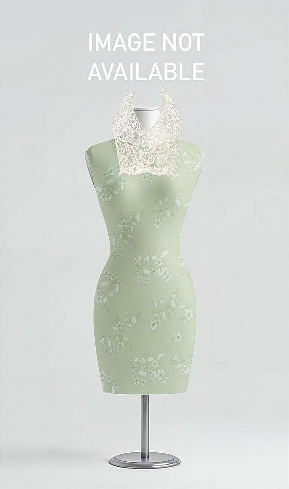 Front View - Vintage Primrose Sage & Ivory Studio Design Bridesmaid Dress 4530
