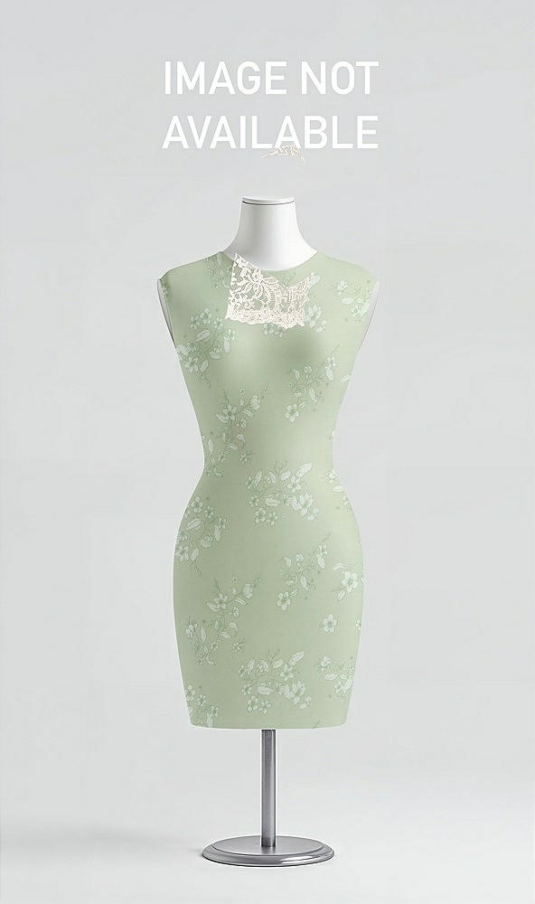 Back View - Vintage Primrose Sage & Ivory Studio Design Bridesmaid Dress 4530
