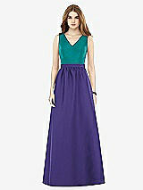 Front View Thumbnail - Grape & Jade Alfred Sung Bridesmaid Dress D752