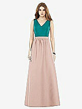 Front View Thumbnail - Toasted Sugar & Jade Alfred Sung Bridesmaid Dress D752