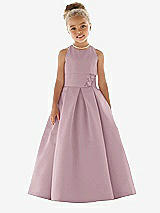 Front View Thumbnail - Dusty Rose Flower Girl Dress FL4059