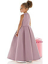 Rear View Thumbnail - Dusty Rose Flower Girl Dress FL4059