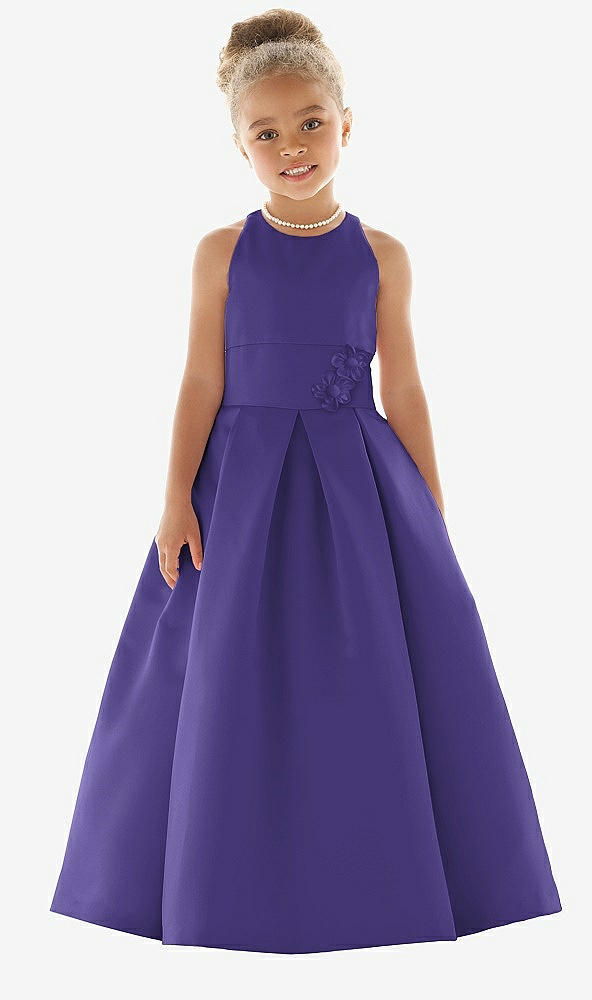 Front View - Grape Flower Girl Dress FL4059