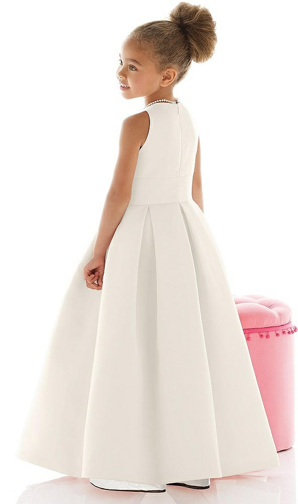 Back View - Ivory Flower Girl Dress FL4059