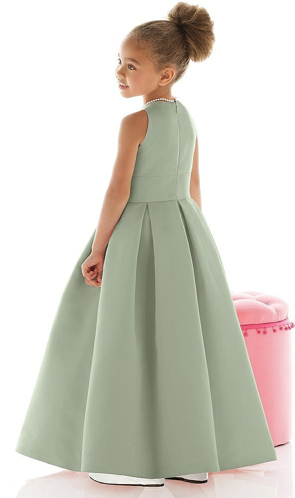 Back View - Sage Flower Girl Dress FL4059