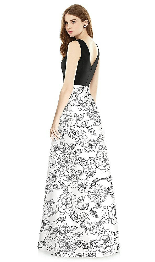 Back View - Botanica Alfred Sung Bridesmaid Dress D754CP