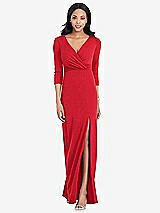Front View Thumbnail - Parisian Red After Six Bridesmaid Dress 6797