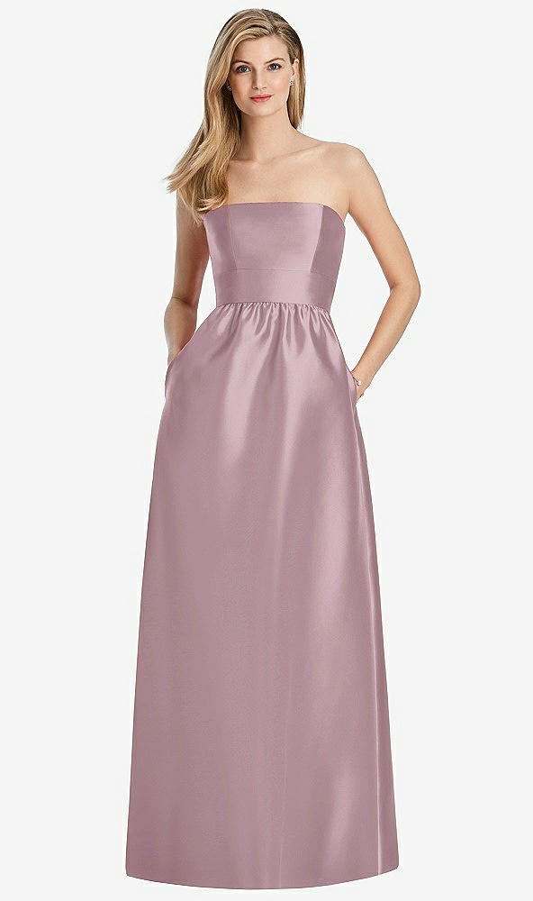 Back View - Dusty Rose Lela Rose Bridesmaid Dress LR248