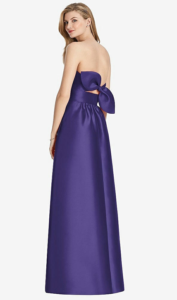Front View - Grape Lela Rose Bridesmaid Dress LR248