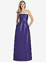 Rear View Thumbnail - Grape Lela Rose Bridesmaid Dress LR248