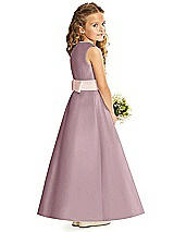 Rear View Thumbnail - Dusty Rose & Blush Flower Girl Dress FL4062