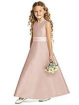 Front View Thumbnail - Toasted Sugar & Blush Flower Girl Dress FL4062