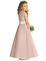 Rear View Thumbnail - Toasted Sugar & Blush Flower Girl Dress FL4062