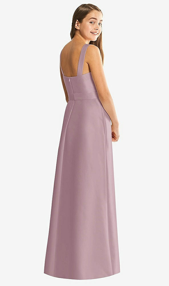 Back View - Dusty Rose Alfred Sung Junior Bridesmaid Style JR544
