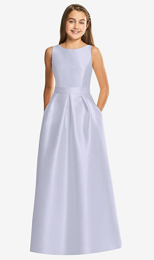 Front View - Silver Dove Alfred Sung Junior Bridesmaid Style JR544