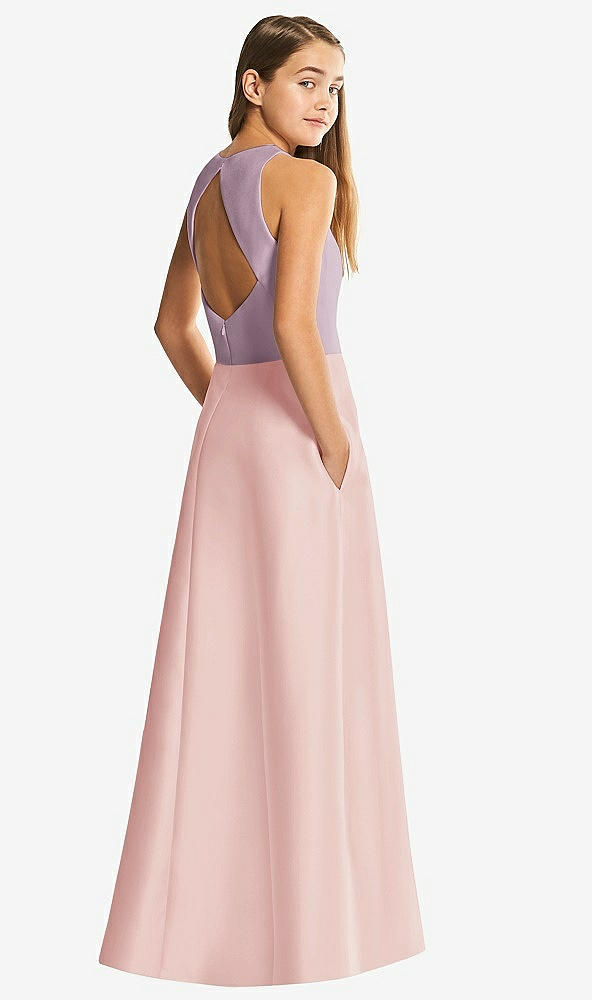 Front View - Rose & Suede Rose Alfred Sung Junior Bridesmaid Style JR545