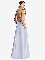 Front View Thumbnail - Silver Dove & Suede Rose Alfred Sung Junior Bridesmaid Style JR545