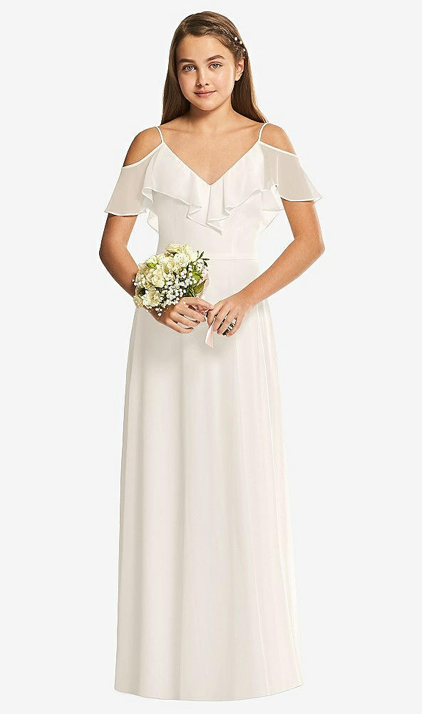 Front View - Ivory Dessy Collection Junior Bridesmaid Dress JR548