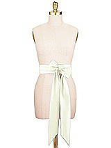 Alt View 1 Thumbnail - Butter Yellow Satin Twill Wedding Sash
