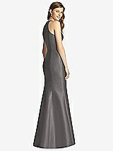 Rear View Thumbnail - Caviar Gray Bella Bridesmaid Dress BB121