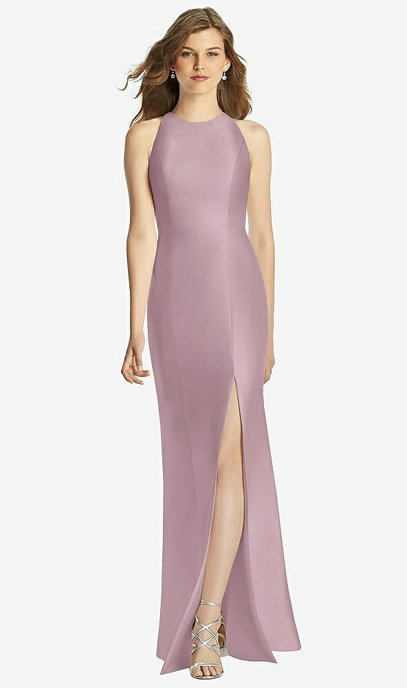 Front View - Dusty Rose Bella Bridesmaid Dress BB121