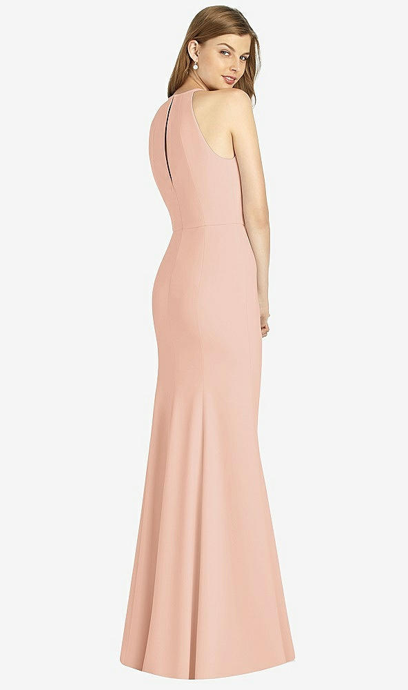 Back View - Pale Peach Bella Bridesmaid Dress BB122