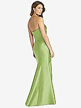 Rear View Thumbnail - Mojito Strapless Draped Bodice Trumpet Gown 