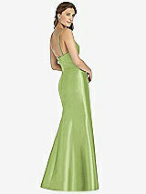 Rear View Thumbnail - Mojito Maxi Length Spaghetti Strap Mermaid Dress