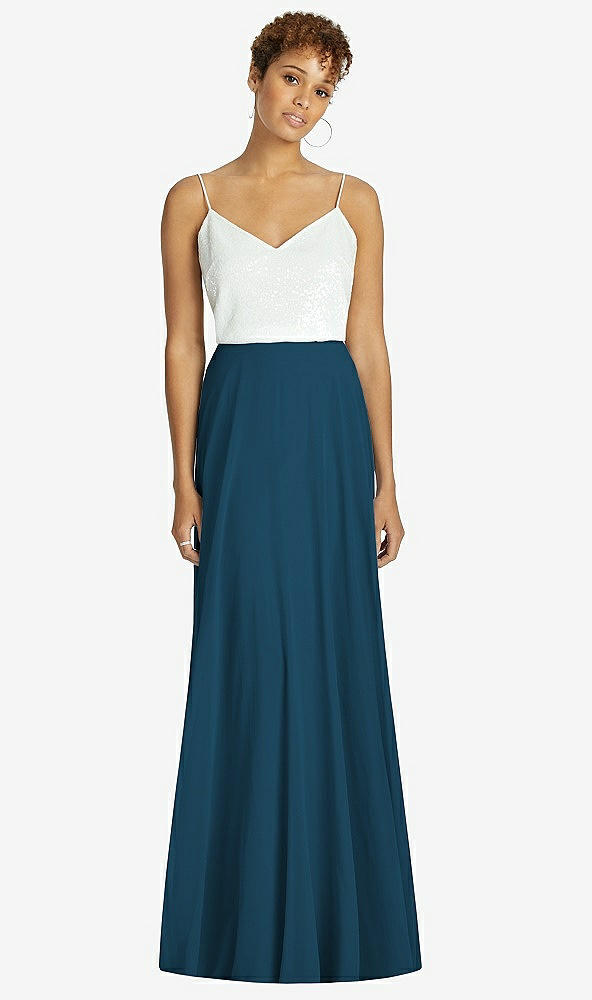 Front View - Atlantic Blue After Six Bridesmaid Skirt S1518