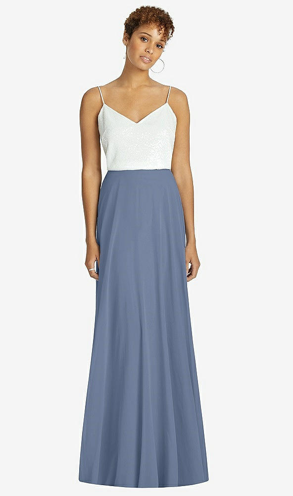 Front View - Larkspur Blue After Six Bridesmaid Skirt S1518