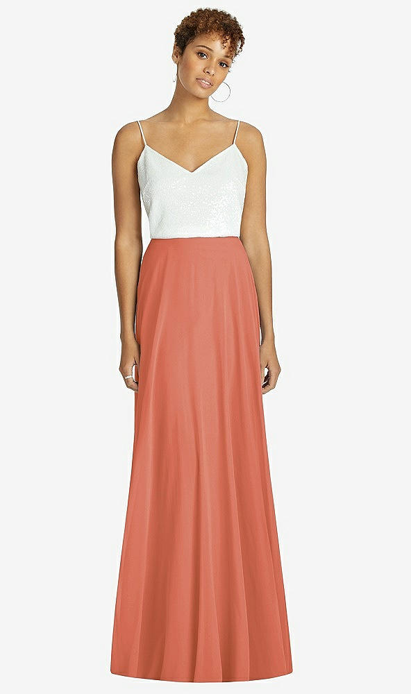 Front View - Terracotta Copper After Six Bridesmaid Skirt S1518
