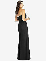 Rear View Thumbnail - Black Sweetheart Strapless Mermaid Dress