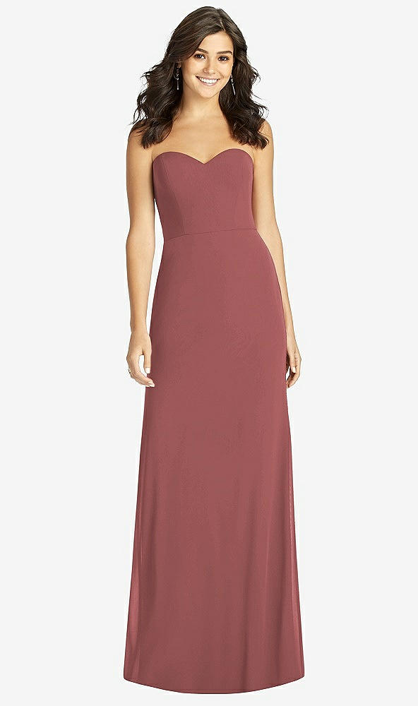 Front View - English Rose Sweetheart Strapless Mermaid Dress