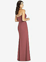 Rear View Thumbnail - English Rose Sweetheart Strapless Mermaid Dress