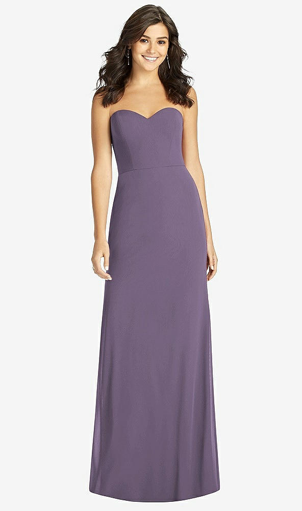 Front View - Lavender Sweetheart Strapless Mermaid Dress