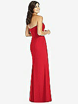 Rear View Thumbnail - Parisian Red Sweetheart Strapless Mermaid Dress