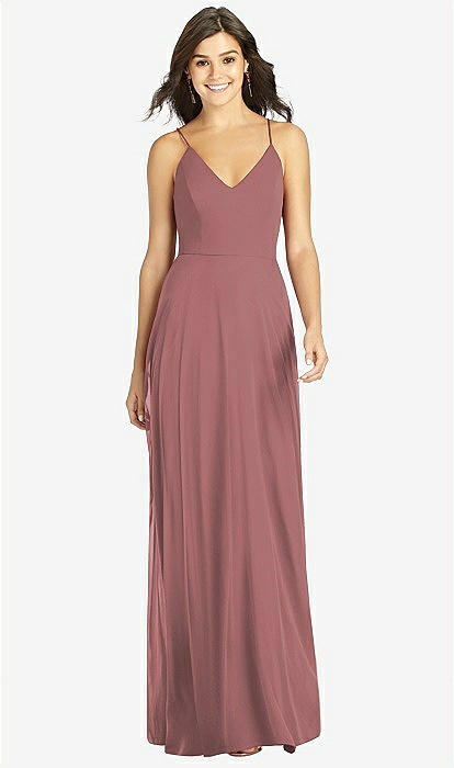 【ANDESED】double cross all in one dress CROSS OVER SLEEVELESS MAXI DRESS WITH SPLIT WINE - My Ladida