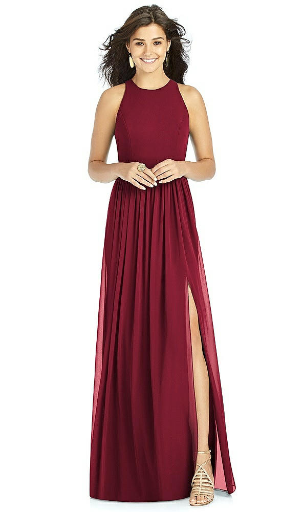 Front View - Burgundy Thread Bridesmaid Style Kailyn