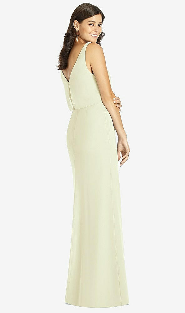 Back View - Butter Yellow Thread Bridesmaid Style Ines
